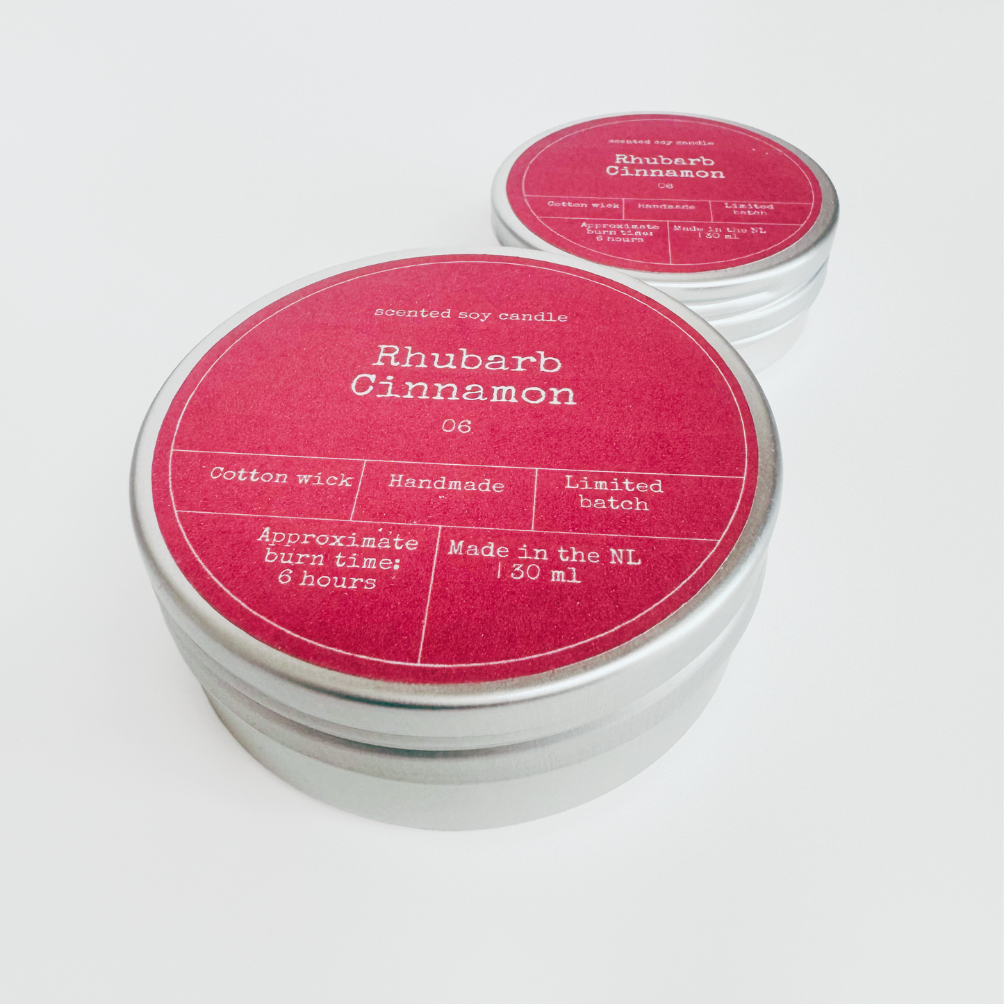 SOY WAX SCENTED CANDLE | RHUBARB & CINNAMON