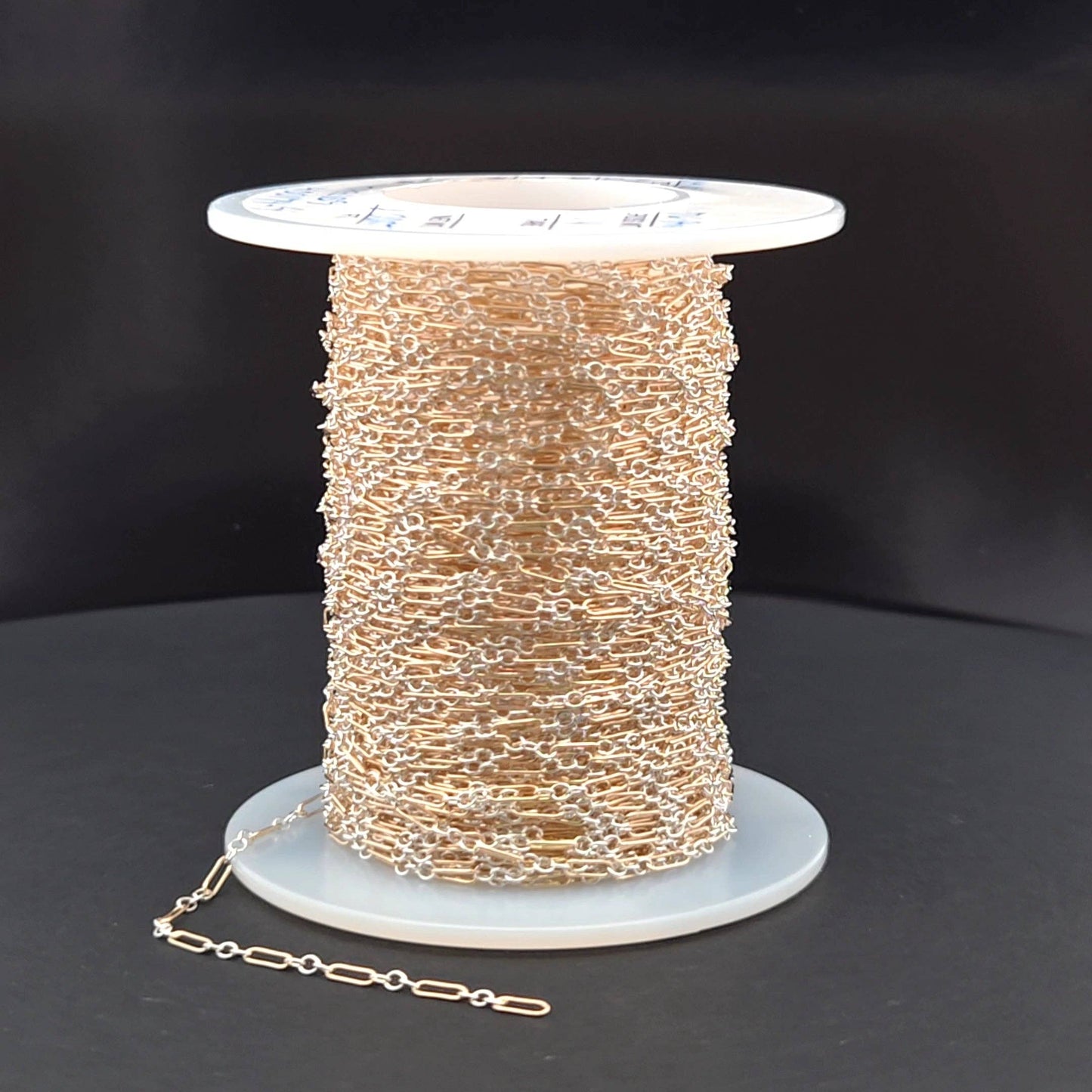 XM/1003/SP. 14k Gold Filled 1 Long & 3 Sterling Silver Short Link Chain