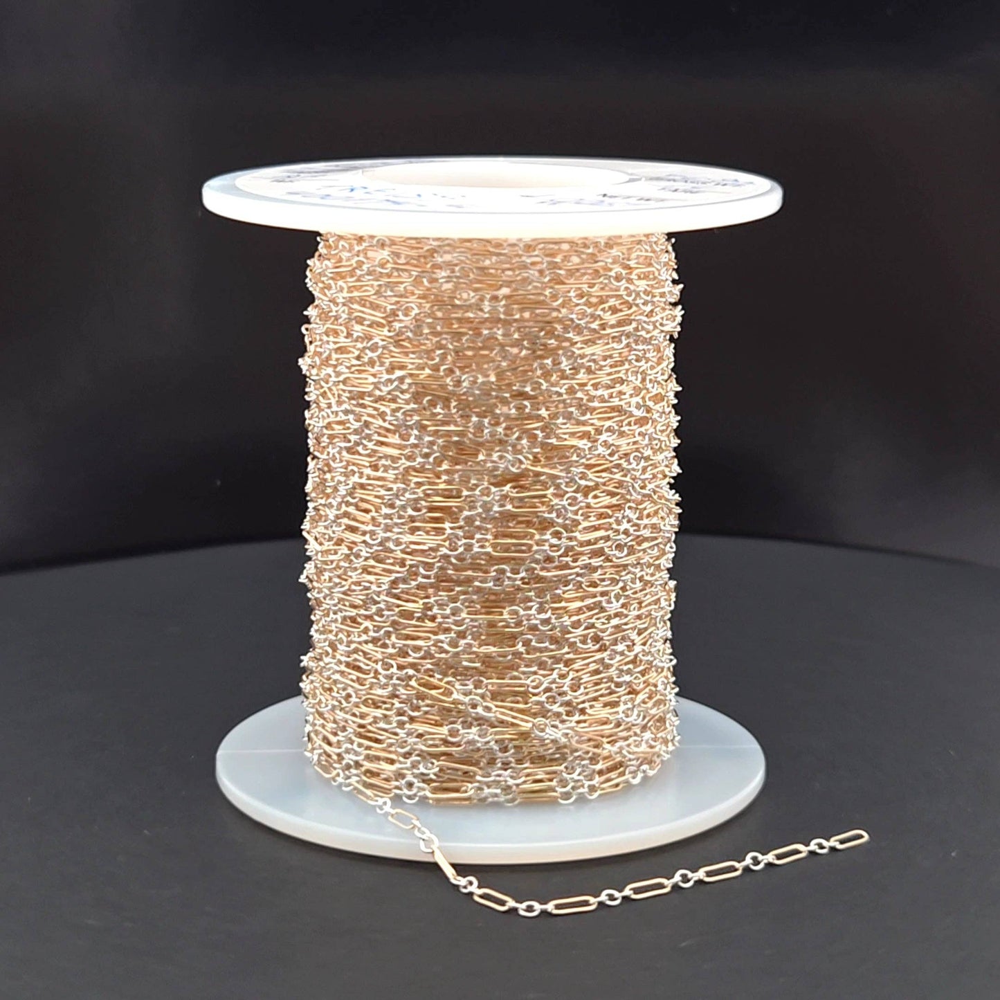 XM/1003/SP. 14k Gold Filled 1 Long & 3 Sterling Silver Short Link Chain