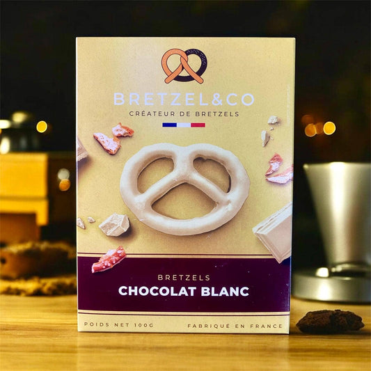 White chocolate pretzel