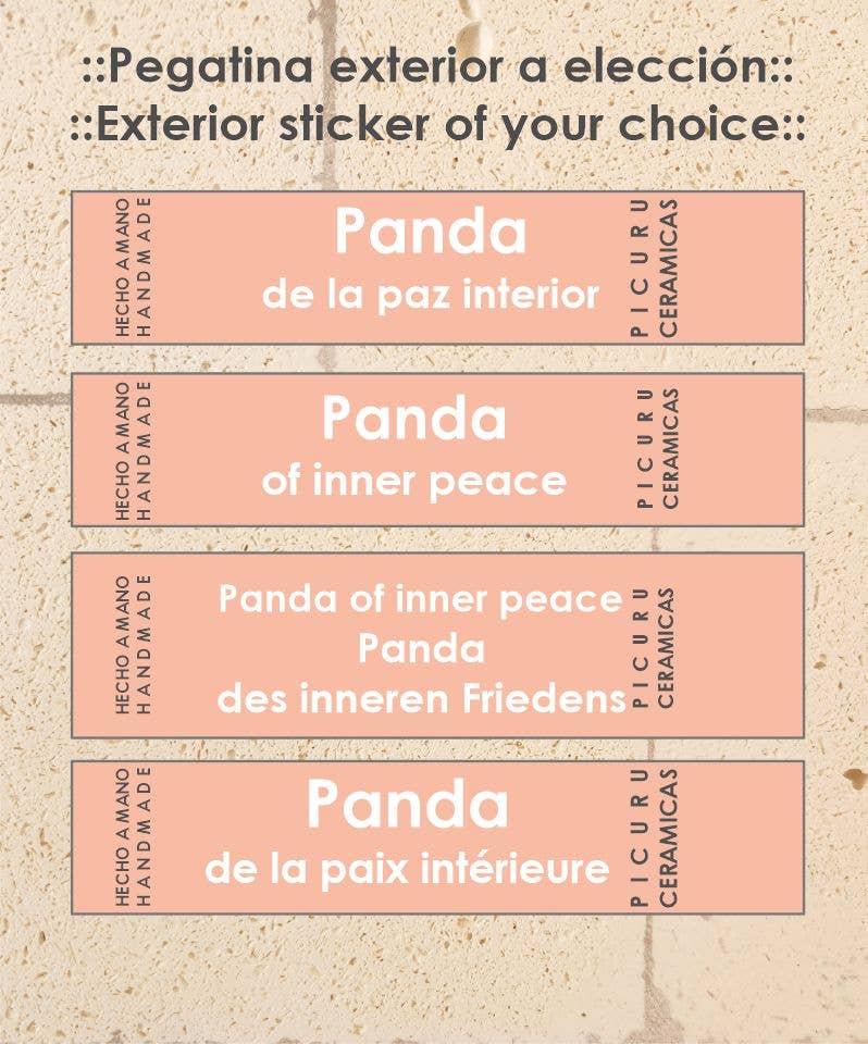 Panda Amulet of Inner Peace (5 languages)