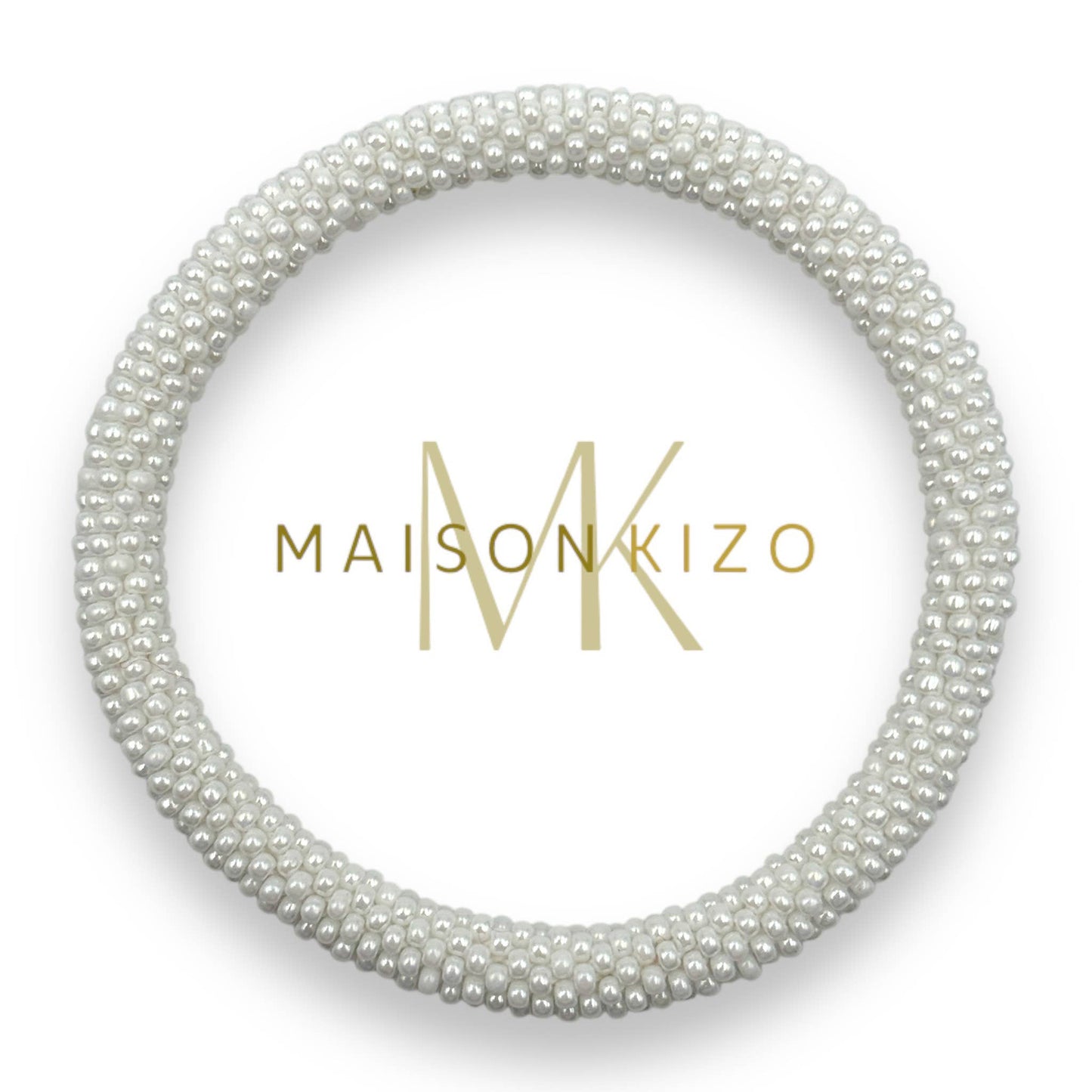 Pearl white Nepalese bracelet