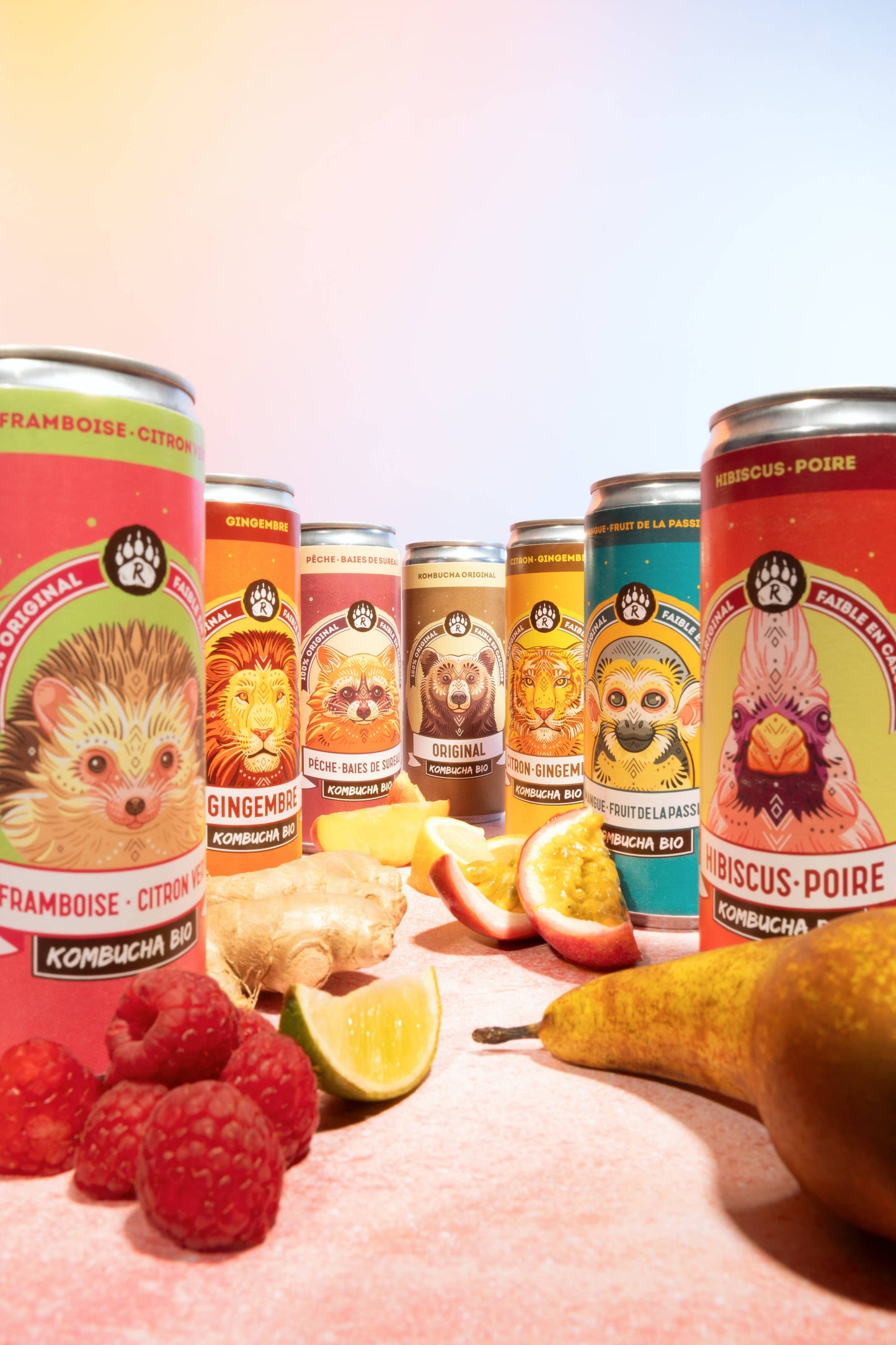 R-KOMBUCHA - Raspberry & Lime - 33cl can